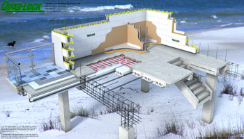 Flood Area Construction - Elevated Concrete Building